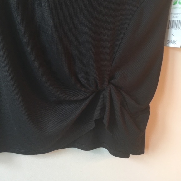 Green Tea Front Knot Tee - Picture 2 of 4